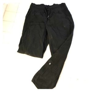 Lululemon dance studio crop in OLIVE